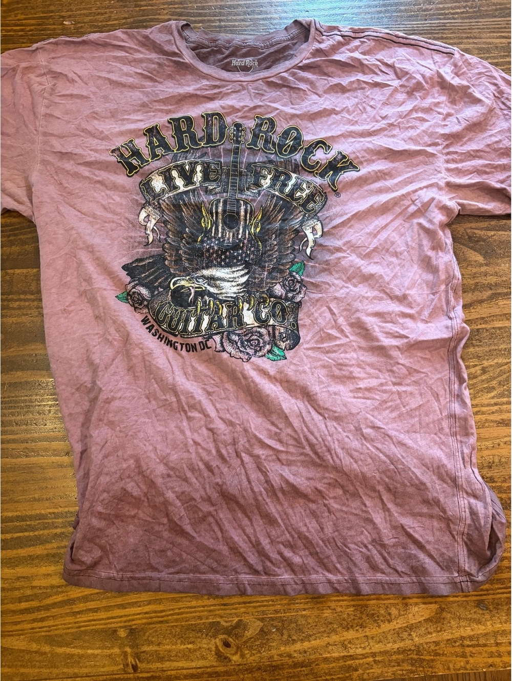Hard Rock Live Free Guitar Co. Washington DC Graphic T-Shirt XL